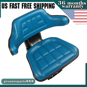 Blue Tractor Suspension Seat For Ford 2000 2600 2610 3000 4000 3600 4600 3910 - Picture 1 of 11