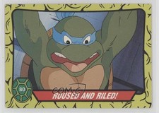 1989 O-Pee-Chee Teenage Mutant Ninja Turtles Roused and Riled! #80 09kf