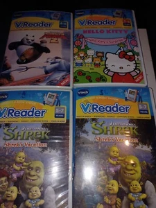 VTech V.Reader Learning System Video Game Cartridges Lot of 4 - Picture 1 of 4