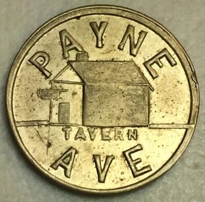 PAYNE AVE TAVERN MAVERICK TOKEN Type 1 (ST. PAUL, MN) - Picture 1 of 6