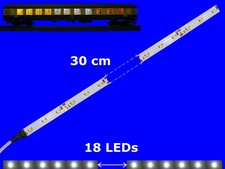 LED Illuminazione Auto Bianco 300mm Analogico + Digitale Con Cavo 5 Pezzo S895