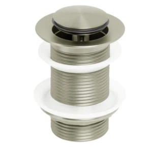 Johnson Suisse Venezia Pop-Up Waste Plug 32mm with No Overflow-Brushed Nickel - Picture 1 of 2