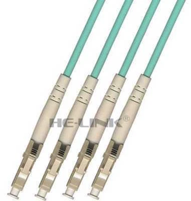 15M LC-LC Outdoor Armored 10G OM3 MM 4 Strands Fiber Optic Patch Cord Cable - Image 1 of 3