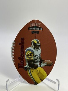 Robert Holcombe 1998 Playoff Contenders Football Red Leather Die Cut RC #89