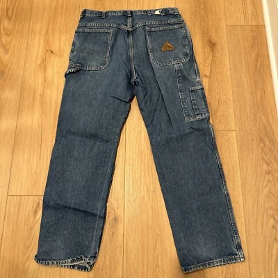 Bulwark FR Flame Resistant Heavy Denim Men's 36x32 Carpenter Jeans Safety Jeans - Image 1 of 4