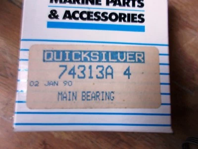 New OEM Mercruiser Main Engine Bearing Part Number 74313A 4 - Image 1 of 3
