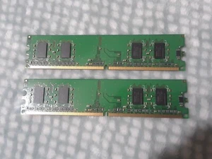 Hynix 1GB 512MBx2 DDR2 PC2-5300U HYMP164U64CP6-Y5AB-C DIMM - Picture 1 of 2