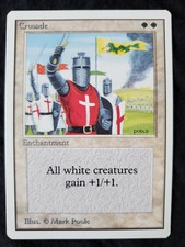 MTG Unlimited Edition. LP. Crussade. Magic the Gathering.