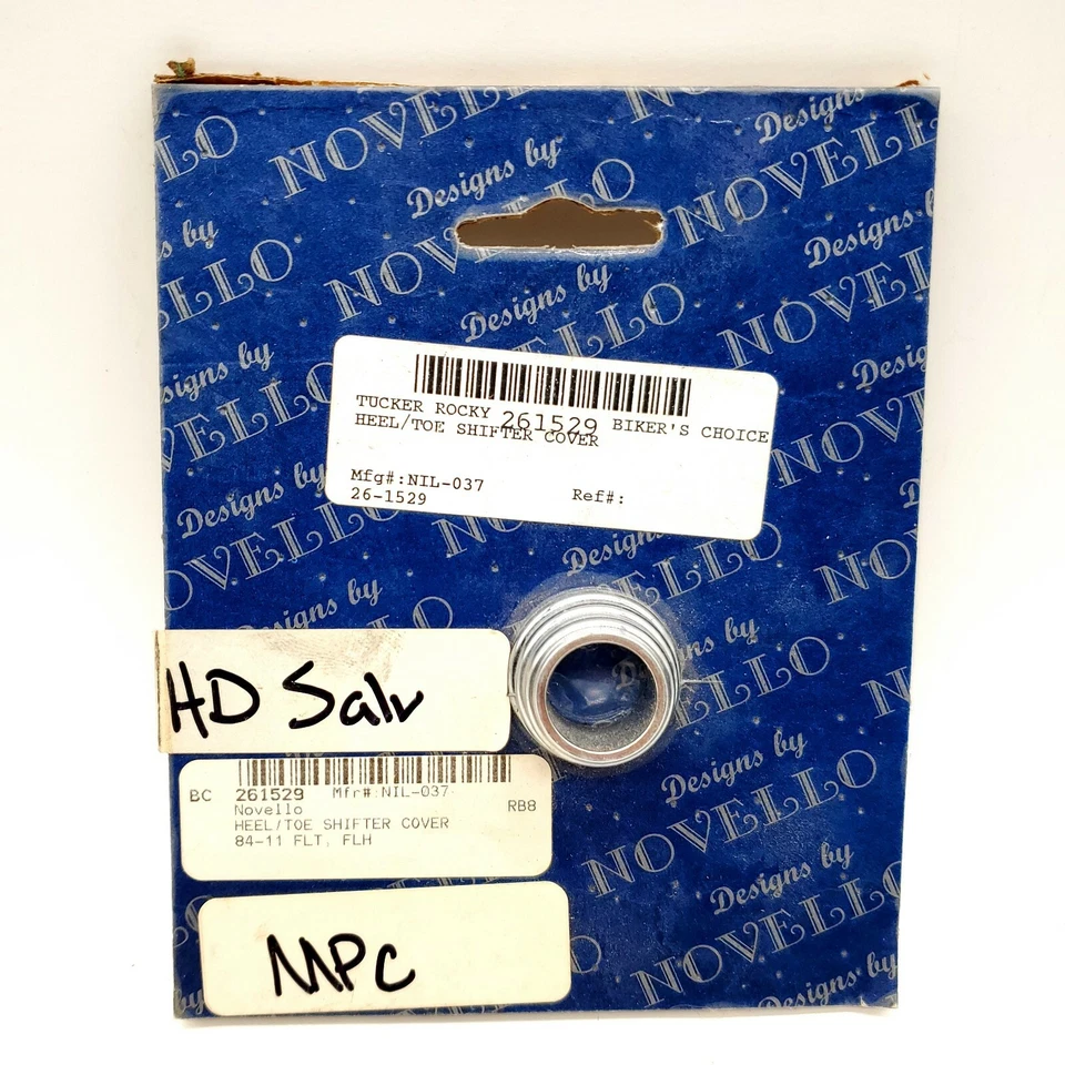 Cubierta de palanca de cambios de talón/dedo del pie Novello Harley Davidson 84-11 FLT, FLH #NIL-037 261529 Foto 1 de 4