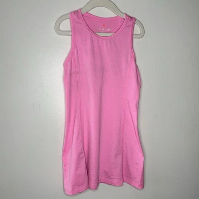 Vestido Tenis J CREW Crewcuts Rosa Espalda Corredora Niñas 6 Active Sportcore Preppy Usado en Excelente Condición Foto 1 de 4