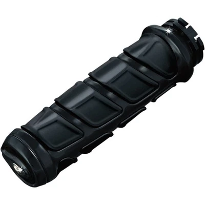 Kuryakyn Gloss Black Kinetic™ Grips for Metric/Victory 6376 - Image 1 of 4