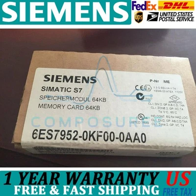 New In Box Siemens 6ES7952-0KF00-0AA0 6ES7 952-0KF00-0AA0 NEW IN BOX - Image 1 of 2