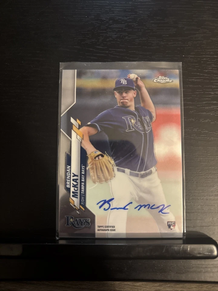Brendan McKay Topps Chrome 2020 Auto RA-BM RAYS - Image 1 of 1