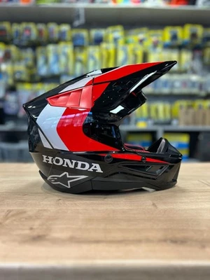 NEW ALPINESTARS SM5 HONDA MOTOCROSS ENDURO HELMET 2026 ECE2206 ATV DHMTB BLACK - Image 1 of 4