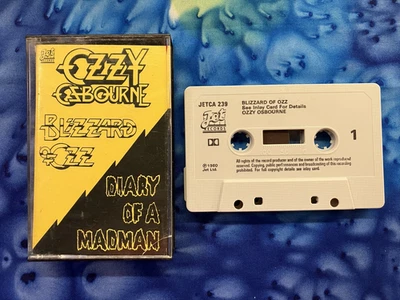 Ozzy Osbourne – Blizzard Of Ozz / Diary Of A Madman ; 1981 Cassette UK  (Rare) - Image 1 of 3