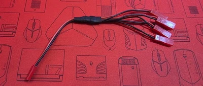 6" JST splitter Y connector harness. One Male to 5 Female JST plugs 1M5F - Image 1 of 3