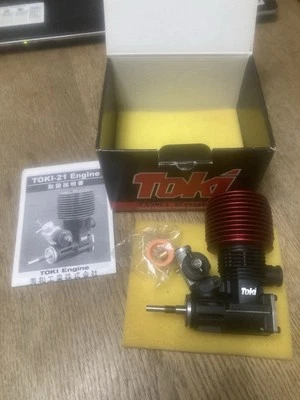 NEW TOKI 21 VINTAGE NITRO GLOW ENGINE 1/8 RC TGX TGR TG10R TG10 RARE 41,500 RPM - Image 1 of 4