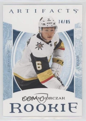 2022 Upper Deck Artifacts Rookies Light Blue Steel /85 Kaedan Korczak Rookie RC - Image 1 of 2