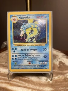 Gyarados Holo Pokemon Base Set #6 1999 Portuguese - Picture 1 of 3