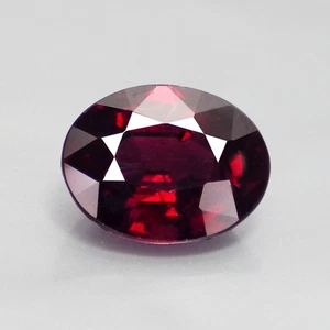 2.76 Ct Fabulous Oval (9 x 7) 100%Natural Tanzania Reddish Pink Rhodolite Garnet - Picture 1 of 7