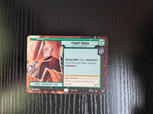 Star Wars Unlimited - Count Dooku - Face of the Confederacy #280 - Hyperspace - Picture 1 of 2