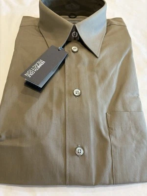 KENNETH COLE REACTION Dress Shirt NWT Med 15-32/33  Fabric Cotton Long Sleeve - Image 1 of 4