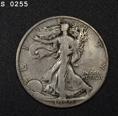 Medio dólar Liberty Walking 1929-S "bien" Foto 1 de 2