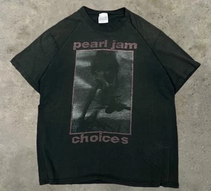 Vintage 1992 Pearl Jam Choices 9 Out Of 10 Kids NICE MAN Red Text T-shirt SZ Lg - Picture 1 of 7