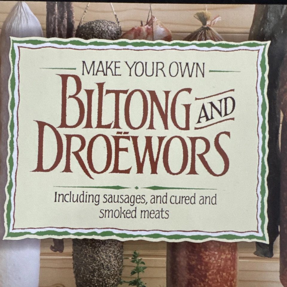 Make Your Own Biltong and Droewors by Willie van Heerden (2009 Paperback Cookbk) - Image 1 of 4