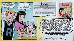 Bevil pintado a mano 4469 Archie Betty Jughead Sunday Funnies prueba de artista - Imagen 1 de 2