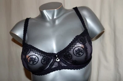 LOUISA BRACQ eleganter Balkonett BH CHANTILLY 440-04 Tüll amethyste lila 75E NEU - Bild 1 von 3