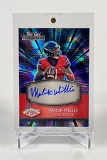 2022 Wild Card Alumination Malik Willis Silver Pulsar Holo-Lux /10  AUTO RC