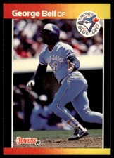 1989 Donruss Baseball Card George Bell Toronto Blue Jays #149