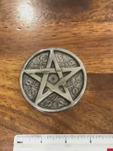 Antique Style, Five pointed Star, Pentagram - Copper/nickel TILE, medallion - Picture 1 of 5