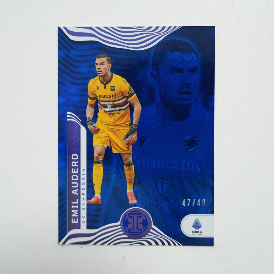 2022-23 Panini Chronicles Base Serie A Illusions Blue /49 Emil Audero #192 - Image 1 of 2