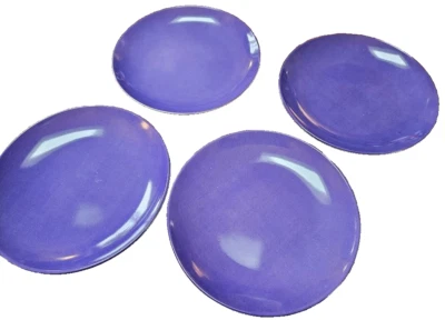 Juego de 4 platos de porcelana para ensalada/postre/snack PÚRPURA 6,5" Foto 1 de 4