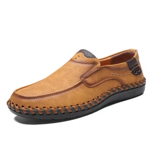 Zapatos informales de cuero italiano para hombre mocasines sin cordones para conducir caminar zapatillas suaves - Imagen 1 de 15