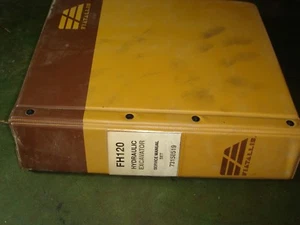 Fiat Allis FH120 EXCAVATOR SERVICE SHOP SET REPAIR MANUAL OPERATION MAINTENANCE - Picture 1 of 8