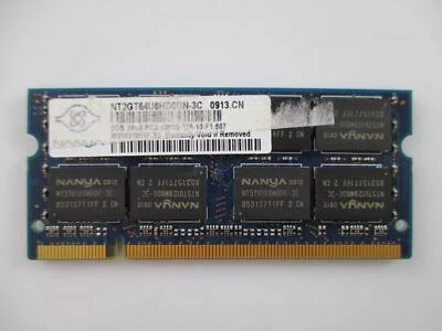 Ram Memory SO-DIMM 2 GB PC2-5300S NANYA NT2GT64U8HD0BN-3C Original - Image 1 of 2