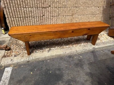 Hoskins Creek Table Company Yellow Pine Bench - Image 1 of 4