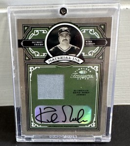 KIRK GIBSON Game Worn Jersey 2005 Donruss Timeless Treasures /50 Gem Mint Auto