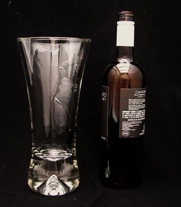 Scandinavian Art Glass Erkki Vesanto Finland Crystal Vase Number 3650 Mayfly - Picture 1 of 8