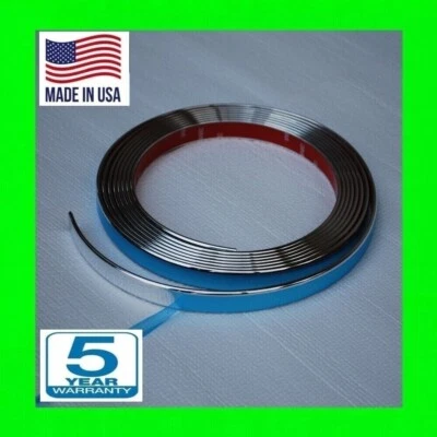 FITS CHEVY CHROME 40 FOOT ROLL TRIM MOLDING ROOF INTERIOR DOOR SIDE BODY CAR l - Image 1 of 4