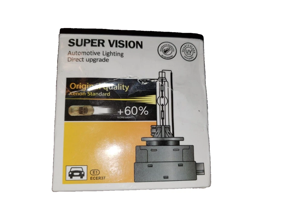 Super Vision Automotive Lighting Direct Upgrade D2S Xenon Bulb 6000K 35W 2 pack - Image 1 of 3