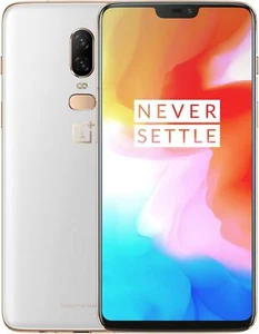 OnePlus 6 128GB 6GB White A6003 Dual Sim Unlocked Smartphone Excellent Condition - Afbeelding 1 van 6