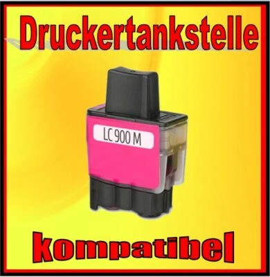 Comp. Cartridge for Brother FAX-1840C 1940C 2440C DCP-110C 115C LC-900 M Magenta - Bild 1 von 2