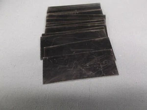 lot of 15 black enameled steel ENGRAVING PLATES 1 1/8" x 2 7/8" protect film - Picture 1 of 1