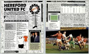 Hereford United FC - Club Directory - Orbis Football Collection 1990-91 Page - Picture 1 of 1