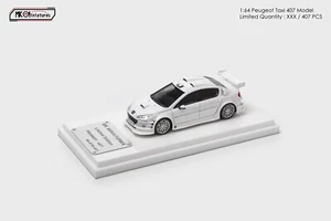 MK Miniatures 1:64 Taxi Peugeot 407 Film Ausgabe Modell Diecast Metall Auto - Picture 1 of 4