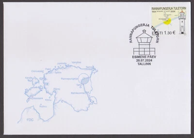 ESTONIA - 2024 RANNAPUNGERJA LIGHTHOUSE - FDC - Image 1 of 4